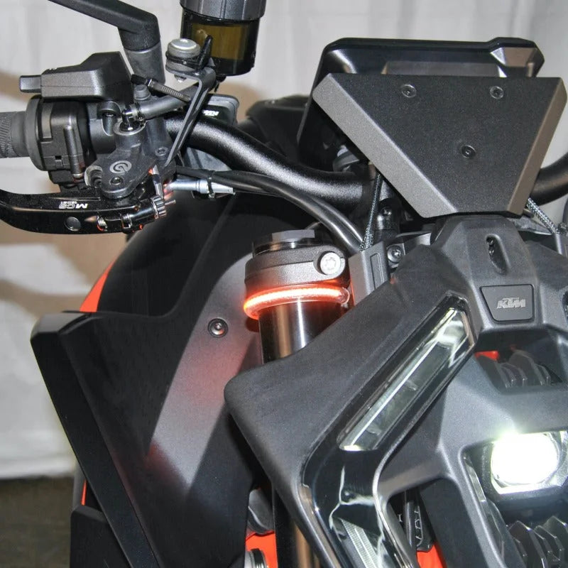 New Rage Cycles 24+ KTM 1390 Super Duke Front Turn Signals - Back View