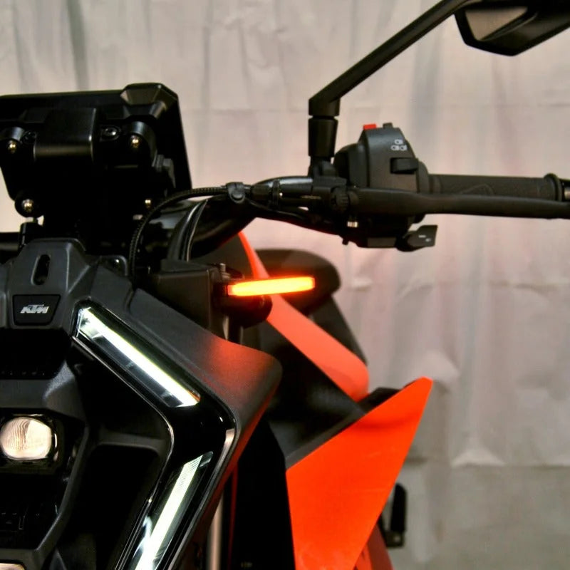 New Rage Cycles 24+ KTM 990 Duke Front Turn Signals - Installation View