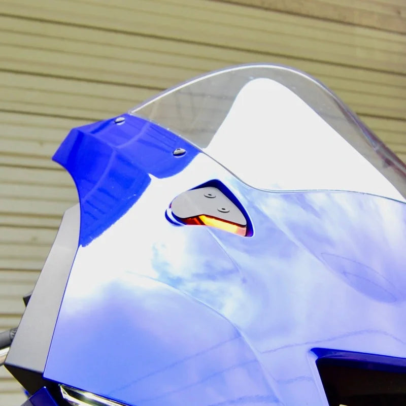 New Rage Cycles 25+ Yamaha R9 Mirror Block Off Turn Signals - Back View