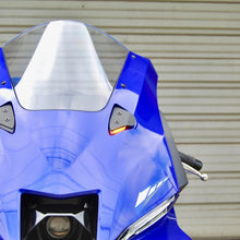 Load image into Gallery viewer, New Rage Cycles 25+ Yamaha R9 Mirror Block Off Turn Signals - Installation View