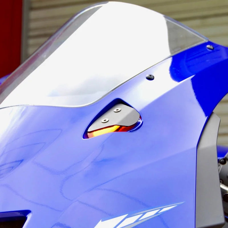 New Rage Cycles 25+ Yamaha R9 Mirror Block Off Turn Signals - Additional View 5