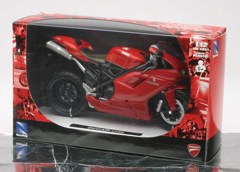 New Ray Toys Ducati 1198 Red Scale - 1:12 - Side View