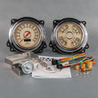 Load image into Gallery viewer, New Vintage USA Woodward 2 Gauge Kit Speed/Tach Quad Gauges 47371-02