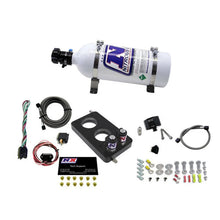 Load image into Gallery viewer, Nitrous Express 05-10 Ford Mustang 4.6L 3 Valve Nitrous Plate Kit (50-150HP) w/5lb Bottle - Side View