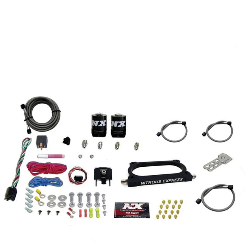 Nitrous Express 07-14 Ford Mustang GT500 Nitrous Plate Kit (50-250HP) w/o Bottle - Back View