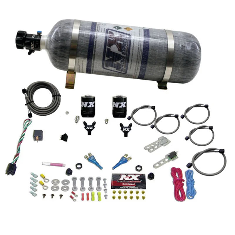 Nitrous Express 08-10 Dodge Viper EFI Dual Nozzle (100-300HP) w/Composite Bottle - Main Product View