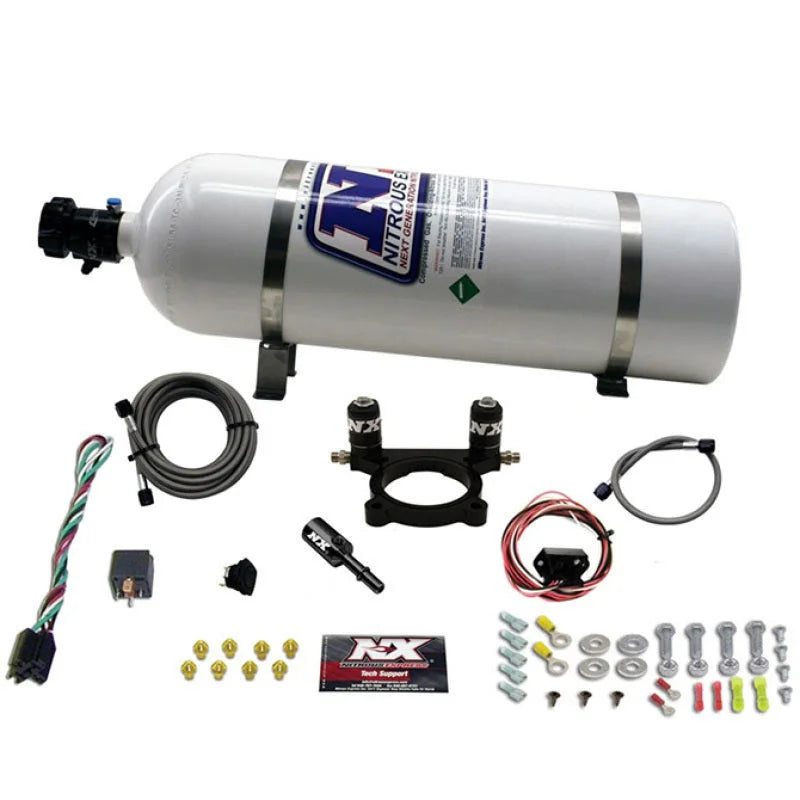 Nitrous Express 13-16 Dodge Dart 2.0L Nitrous Plate Kit (35-100HP) w/15lb Bottle - Main Product View