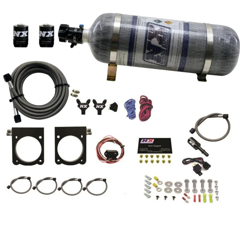 Nitrous Express 13-17 Dodge Viper (Gen-V) Nitrous Plate Kit (50-400HP) w/12lb Bottle - Side View
