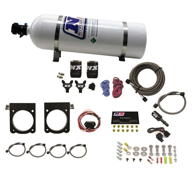 Nitrous Express 13-17 Dodge Viper (Gen-V) Nitrous Plate Kit (50-400HP) w/15lb Bottle - Main Product View