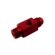 Load image into Gallery viewer, Nitrous Express 1/4 NPT x 6AN w/1/8 NPT Gauge Hole (Fuel Bypass Fitting) - Main Product View