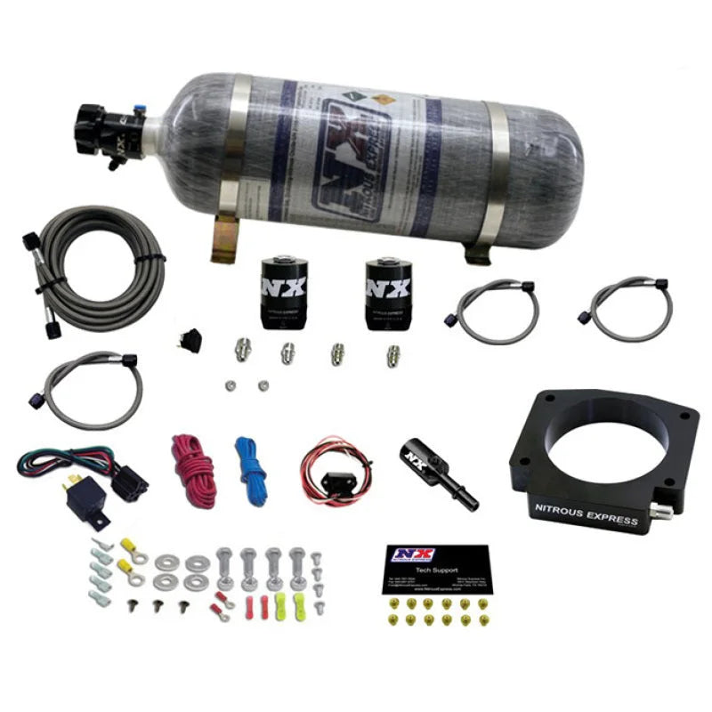 Nitrous Express 15-17 Ford Mustang GT350 5.2L Nitrous Plate Kit w/12lb Bottle - Main Product View