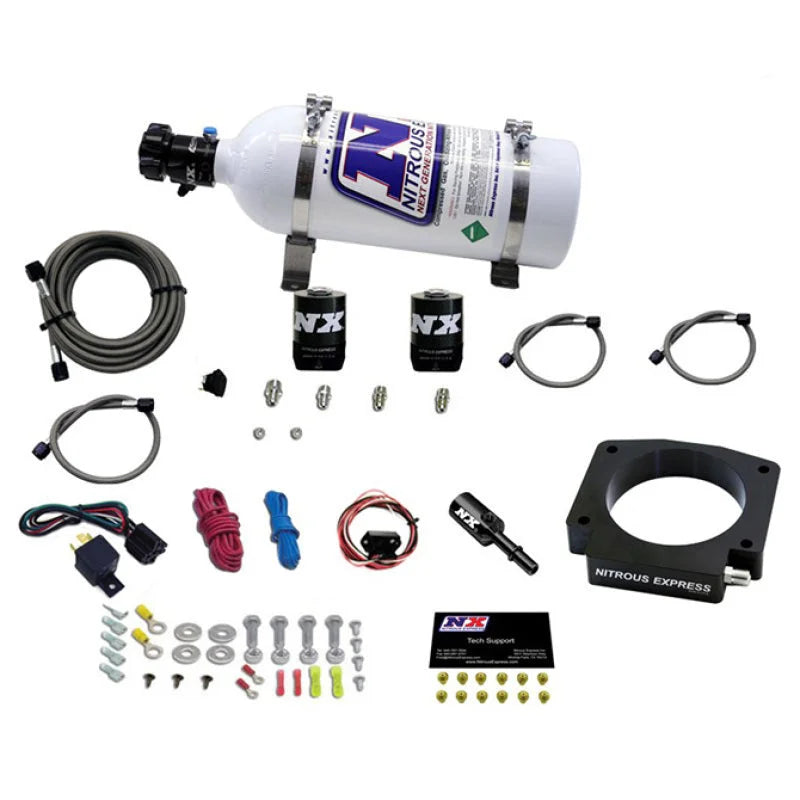 Nitrous Express 15-17 Ford Mustang GT350 5.2L Nitrous Plate Kit w/5lb Bottle - Main Product View