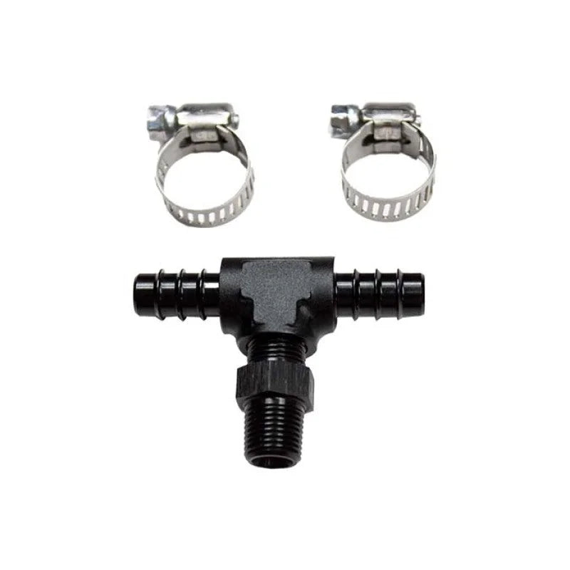 Nitrous Express 1/8NPT x 1/4 Hose Barb Tee - Main Product View