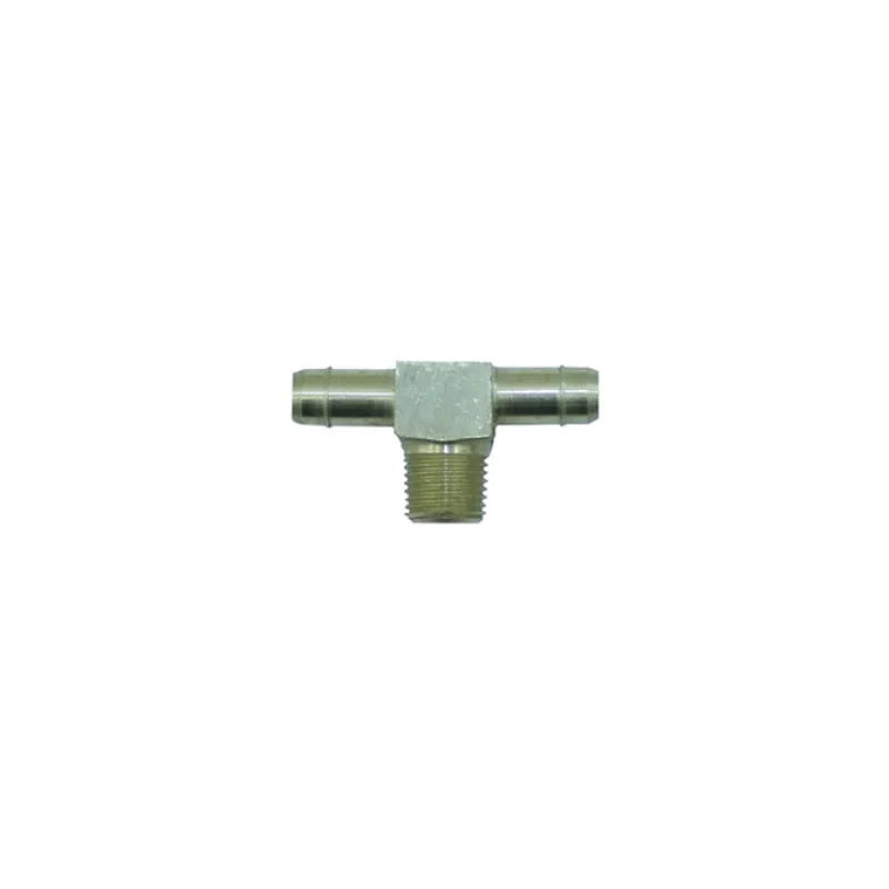 Nitrous Express 1/8NPT x 1/4 Hose Barb Tee - Side View