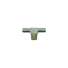 Load image into Gallery viewer, Nitrous Express 1/8NPT x 1/4 Hose Barb Tee - Side View