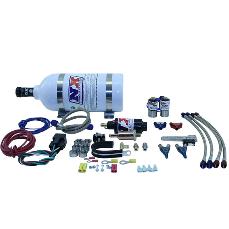 Nitrous Express 2 Cyl Mainline Nitrous Kit w/2.5lb Bottle - Back View