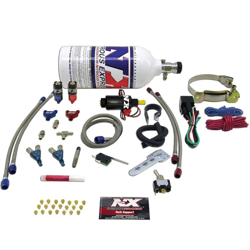 Nitrous Express 2 Cyl Piranha Nitrous Kit w/2.5lb Bottle - Main Product View