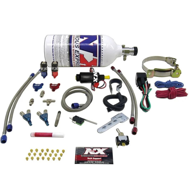 Nitrous Express 2 Cyl Piranha Nitrous Kit w/o Bottle - Back View