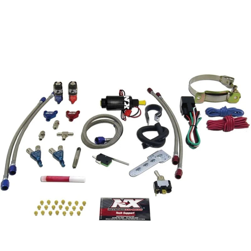 Nitrous Express 2 Cyl Piranha Nitrous Kit w/o Bottle - Side View