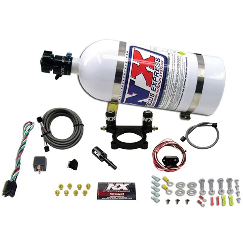 Nitrous Express 2013+ Subaru BRZ Nitrous Plate Kit (35-100HP) w/10lb Bottle - Back View