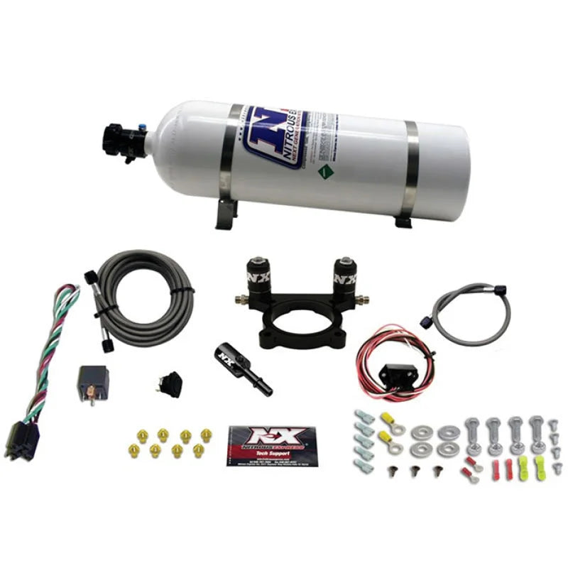 Nitrous Express 2013+ Subaru BRZ Nitrous Plate Kit (35-100HP) w/15lb Bottle - Back View
