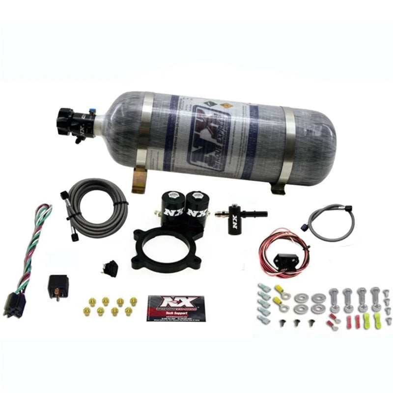 Nitrous Express 2014+ GM 5.3L Truck Nitrous Plate Kit (50-250HP) w/Composite Bottle - Back View
