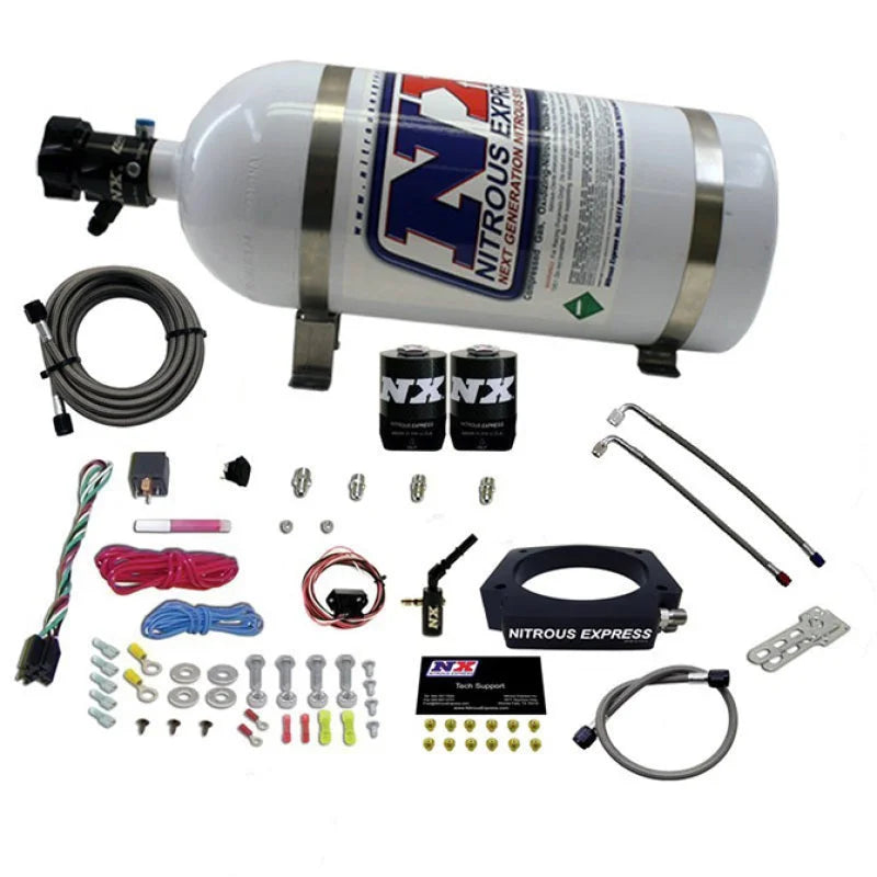 Nitrous Express 2014+ GM 6.2L Truck Nitrous Plate Kit (35-300HP) w/10lb Bottle - Main Product View