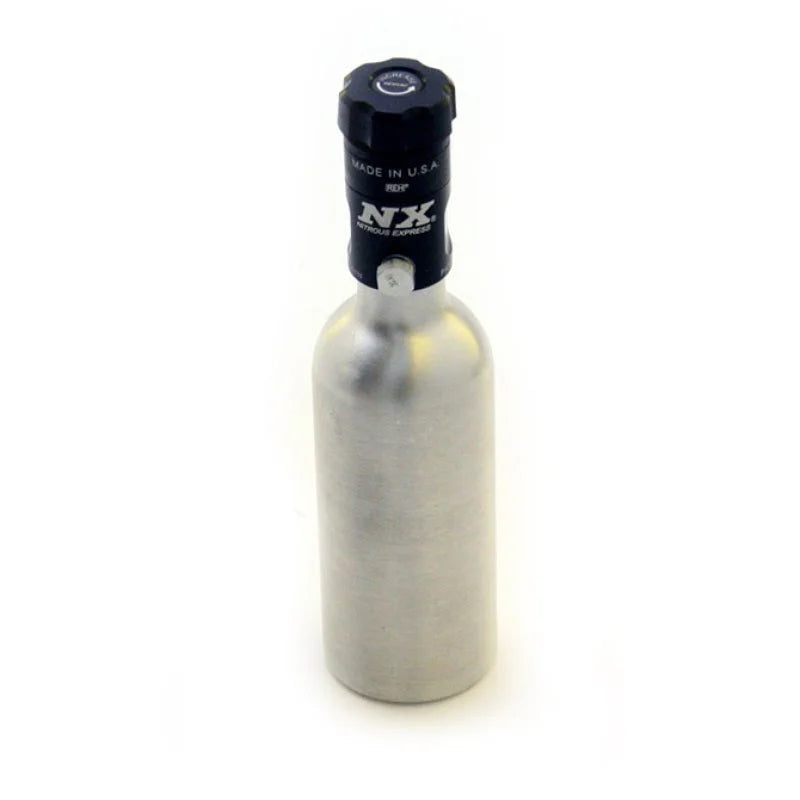Nitrous Express 3.5oz Mini-Bottle w/Motorcycle Valve (2 Dia x 7.33 Tall) - Main Product View