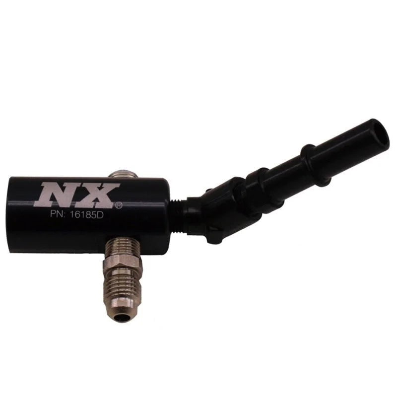 Nitrous Express 3/8-10mm Late Model Billet Fuel Line Adapter 45 Degree - Main Product View