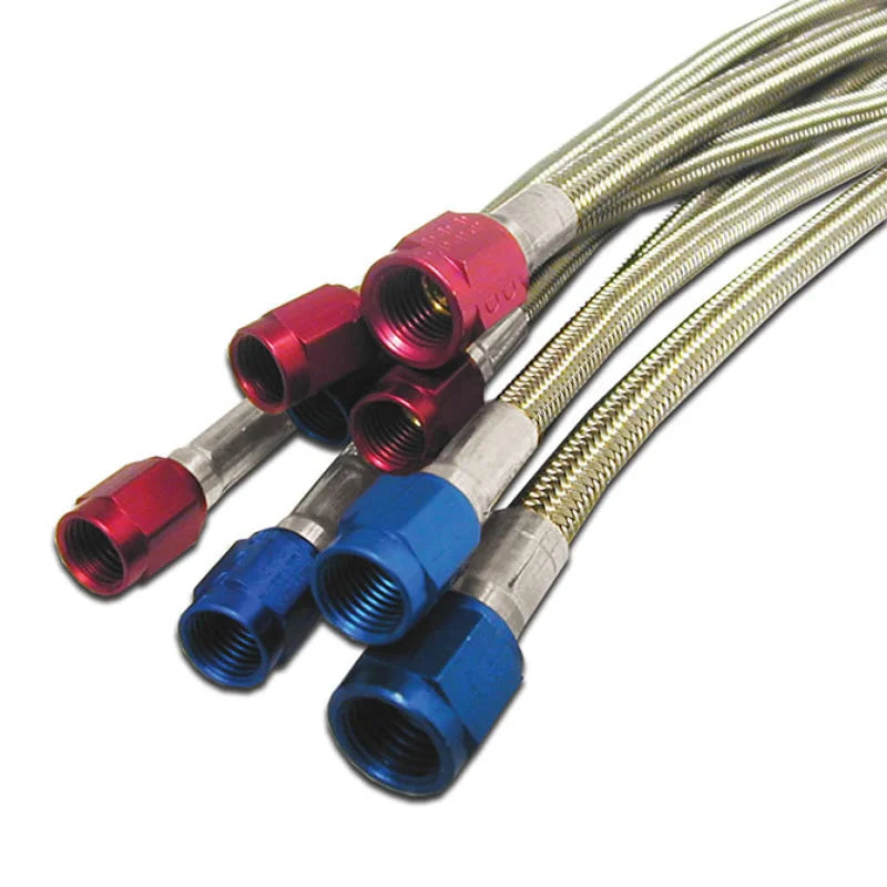 Nitrous Express 3AN 20in SS Braided Hose - Black - Main Product View