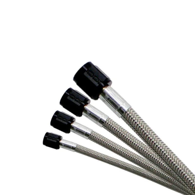 Nitrous Express 3AN 36in SS Braided Hose - Black - Main Product View