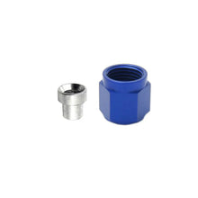 Load image into Gallery viewer, Nitrous Express 3AN B-Nut &amp; Sleeve - Blue - Back View