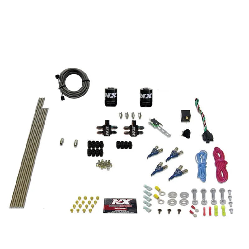 Nitrous Express 4 Cyl Gas Nitrous Kit (100-250HP) w/o Bottle - Back View