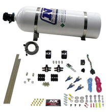 Load image into Gallery viewer, Nitrous Express 4 Cyl Gasoline EFI Nitrous Kit (50-250HP) w/15lb Bottle - Back View