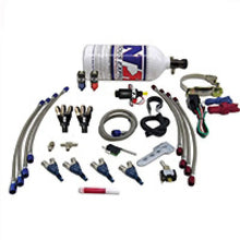 Load image into Gallery viewer, Nitrous Express 4 Cyl Piranha Nitrous Kit (For EFI Applications) w/2lb Bottle - Side View