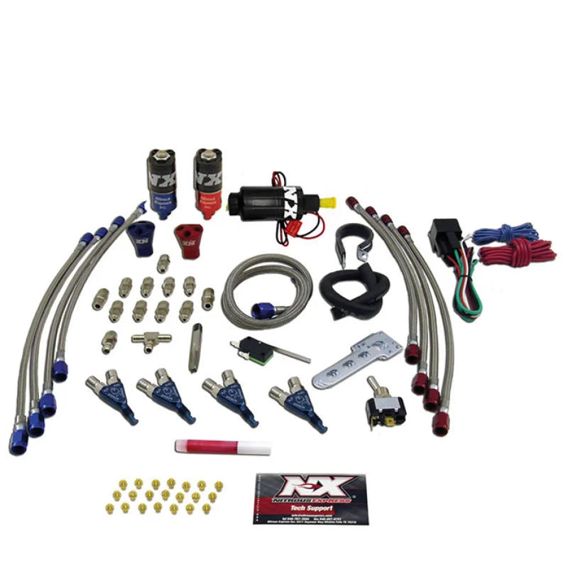 Nitrous Express 4 Cyl Piranha Nitrous Kit (For EFI Applications) w/o Bottle - Back View