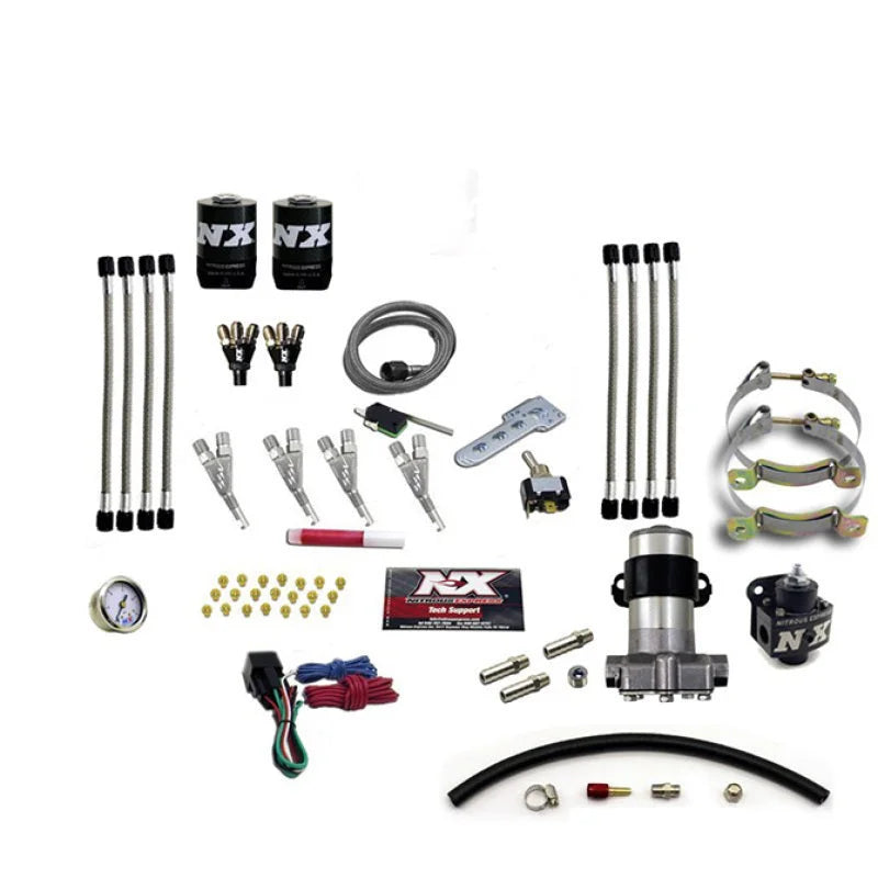 Nitrous Express 4 Cyl Piranha Nitrous Kit (Pro-Mod) w/o Bottle - Back View