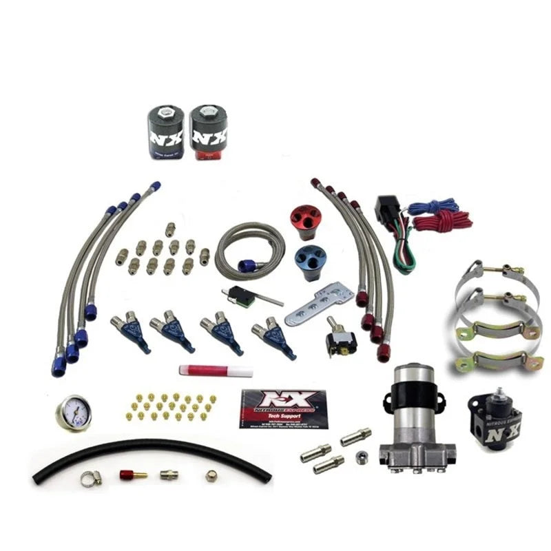 Nitrous Express 4 Cyl Piranha Nitrous Kit (Pro-Mod) w/o Bottle - Main Product View
