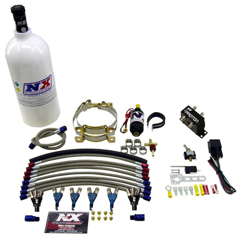 Nitrous Express 4 Cyl Proton Nitrous Kit w/1.0lb Bottle - Main Product View