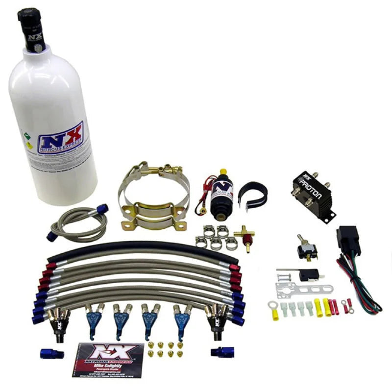 Nitrous Express 4 Cyl Proton Nitrous Kit w/2.5lb Bottle - Back View
