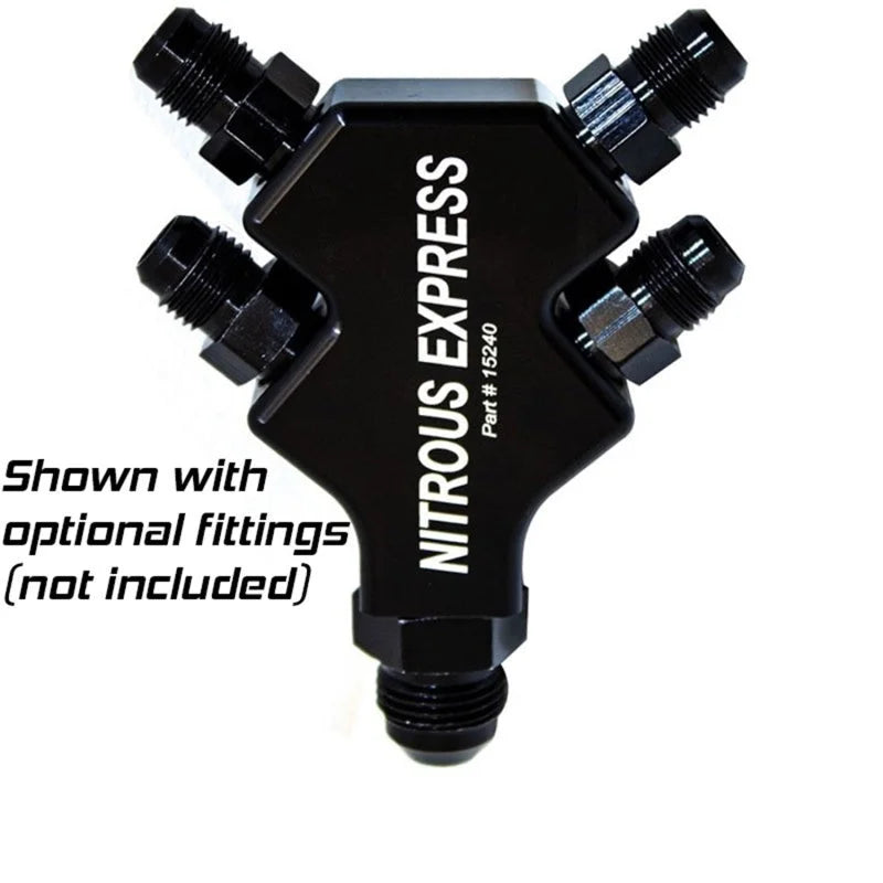 Nitrous Express 4 Port Distribution Block - Back View