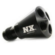 Load image into Gallery viewer, Nitrous Express 4 Port Showerhead Distribution Block w/-6 Male - Black - Main Product View
