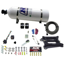 Load image into Gallery viewer, Nitrous Express 4150 4-BBL/Alcohol Nitrous Kit (50-300HP) w/15lb Bottle - Main Product View
