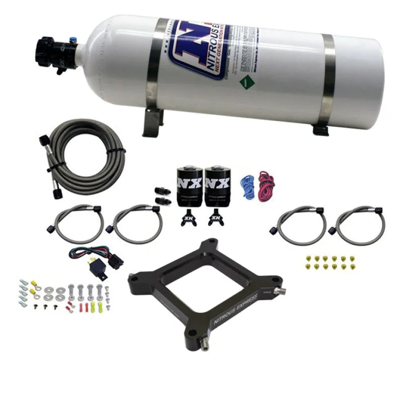Nitrous Express 4150 Assassin Plate System Pro Power Alcohol 100-500HP (15lb Bottle) - Main Product View