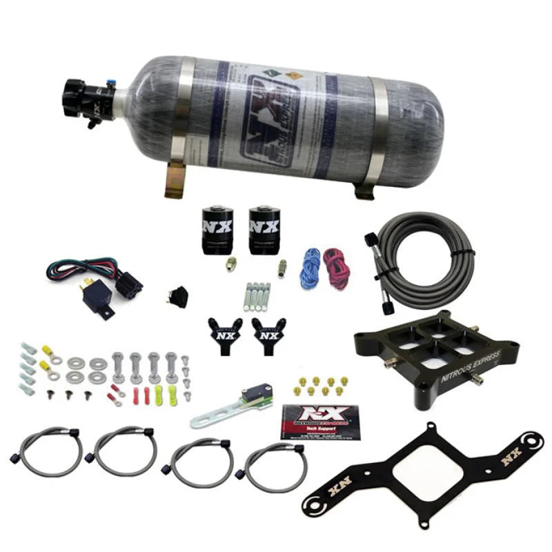 Nitrous Express 4150 Billet Crossbar Pro-Power Nitrous Kit (100-500HP) w/Composite Bottle - Main Product View
