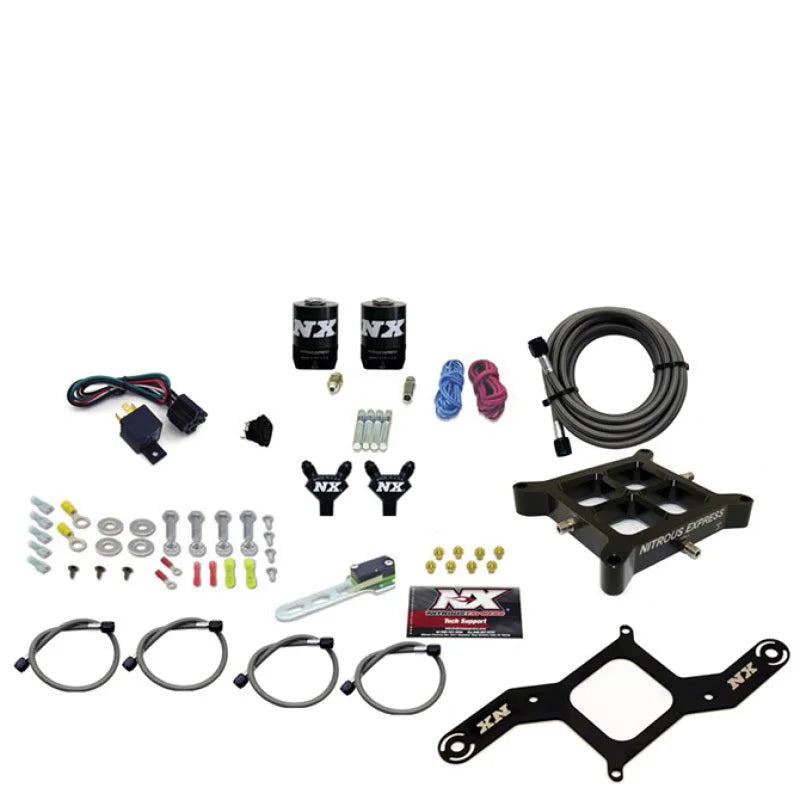 Nitrous Express 4150 Billet Crossbar Stage 6 Nitrous Kit (50-300HP) w/o Bottle - Main Product View