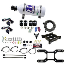 Load image into Gallery viewer, Nitrous Express 4150 Dual Stage Billet Crossbar Nitrous Kit (50-300 &amp; 100-500HP) w/5lb Bottle - Main Product View
