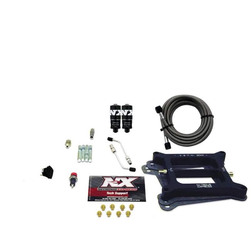 Nitrous Express 4150 Hitman 4-BBL Nitrous Kit (100-200HP) w/o Bottle - Main Product View