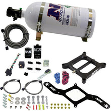 Load image into Gallery viewer, Nitrous Express 4150 RNC Conventional Nitrous Plate Kit w/.375in Solenoid w/10lb Bottle - Main Product View