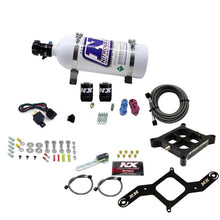 Load image into Gallery viewer, Nitrous Express 4150 Single Entry Billet Crossbar Nitrous Plate Kit (50-300HP) w/5lb Bottle - Main Product View
